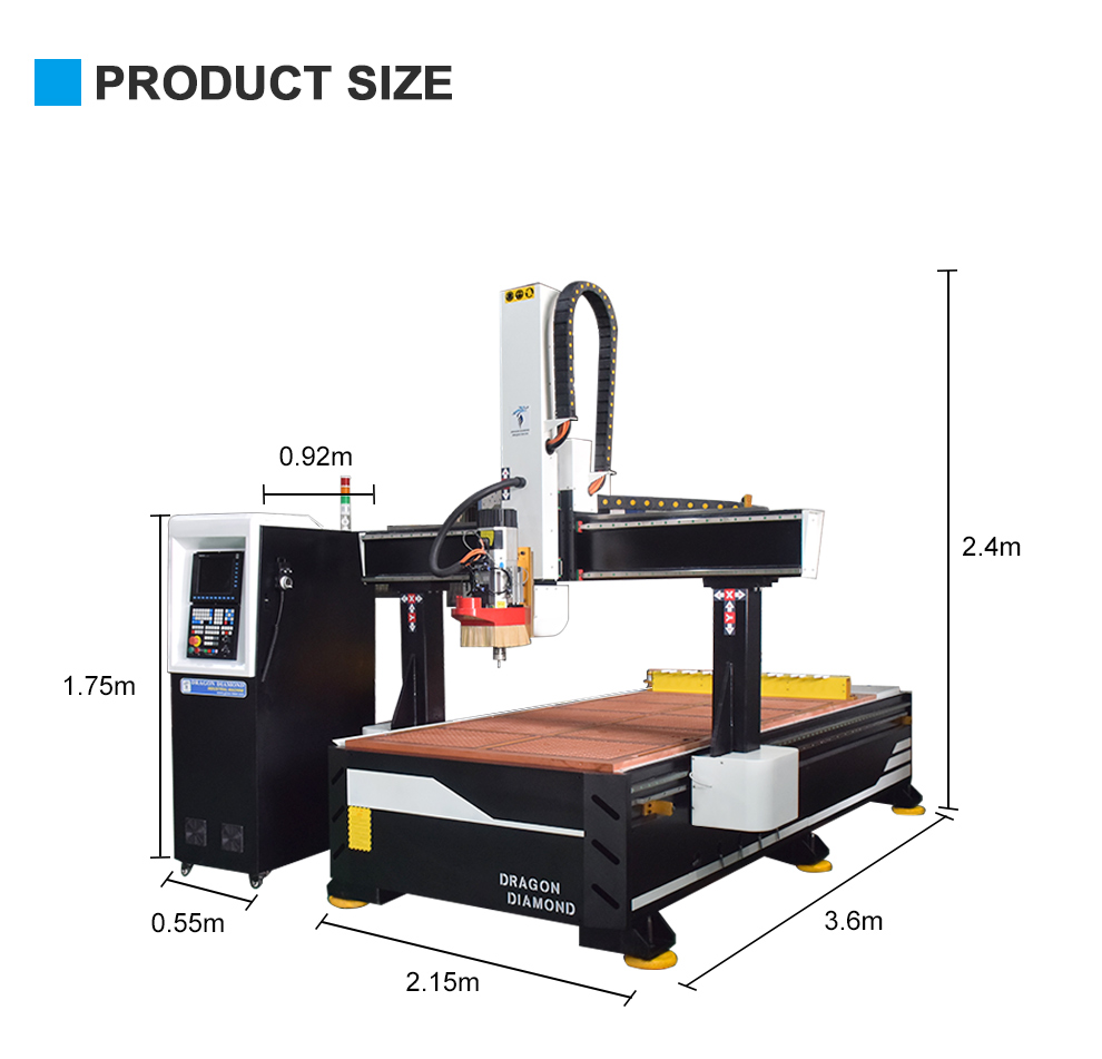Furniture Industry 1325 ATC CNC Router Wood Carving Machine Woodworking Router For Sale