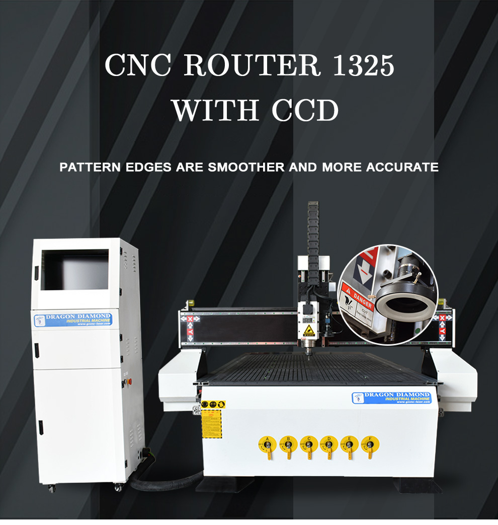 CCD Cnc Router Cutting Machine With Stepper Motor Driver