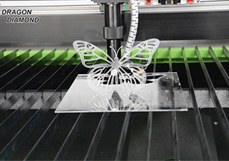 CO2 Laser 1390 Cutting Butterfly Acrylic Material